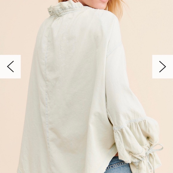 Free People Alpine denim top - Picture 3 of 8